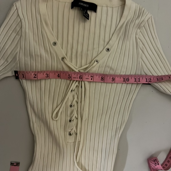 Forever 21 Lace Up Sweater Bodysuit - Picture 9 of 11